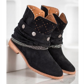 Bella Paris Stivali Con Strisce Decorative nero 2