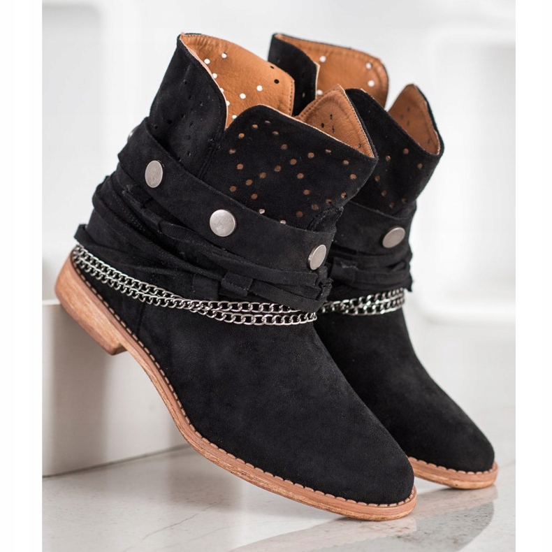 Bella Paris Stivali Con Strisce Decorative nero 2