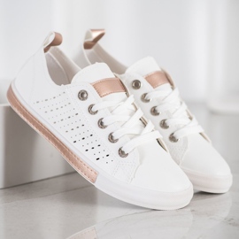 Bella Paris Sneakers Con Motivo Traforato bianco 2