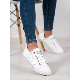 Bella Paris Sneakers Con Motivo Traforato bianca 1