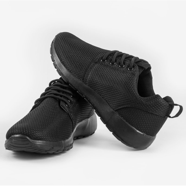 Scarpe sportive da uomo nere MN15-B2 nero 2