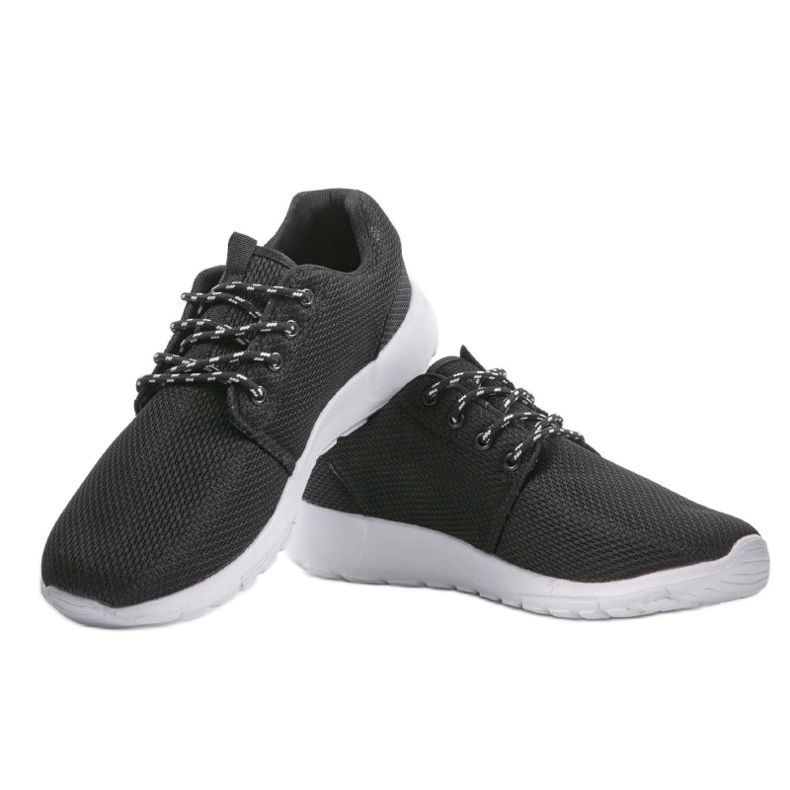 Scarpe sportive da uomo nere MN15-1 nero 1