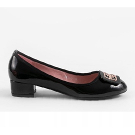 Pompe laccate nere su montante 0015-1 nero 1