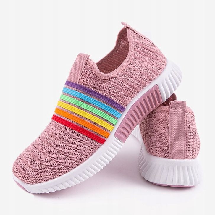 Scarpe sportive slip-on rosa BS30 multicolore 1