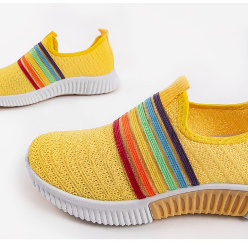 Scarpe sportive slip-on BS30 gialle multicolore giallo 2