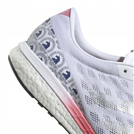 Scarpe da corsa adidas Adizero Boston 9 M FX8499 bianco rosso grigio 1
