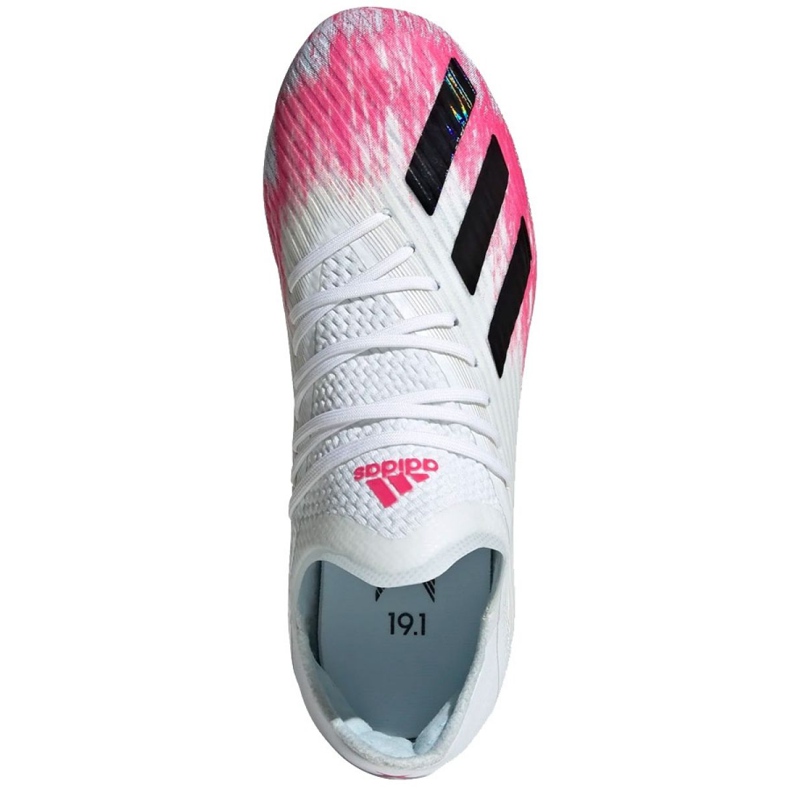 Scarpe da calcio Adidas X 19.1 Fg Jr EG7163 multicolore bianca 1