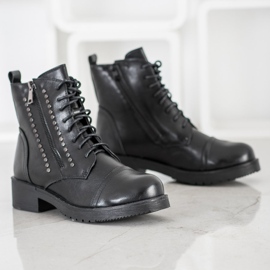 J. Star Caldi lavoratori con strass nero 2