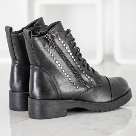 J. Star Caldi lavoratori con strass nero 1