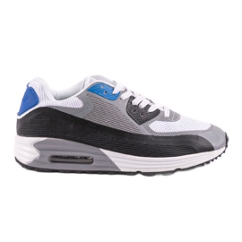 Scarpe sportive da uomo grigie 1503 blu grigio 1