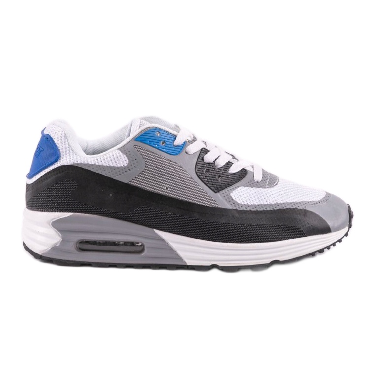 Scarpe sportive da uomo grigie 1503 blu grigio 1
