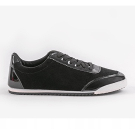 Scarpe da uomo eleganti nere JX-22 nero 1