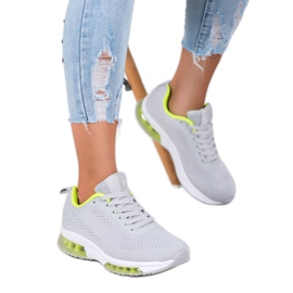 SHELOVET Sneakers Con Inserto Neon grigio 1
