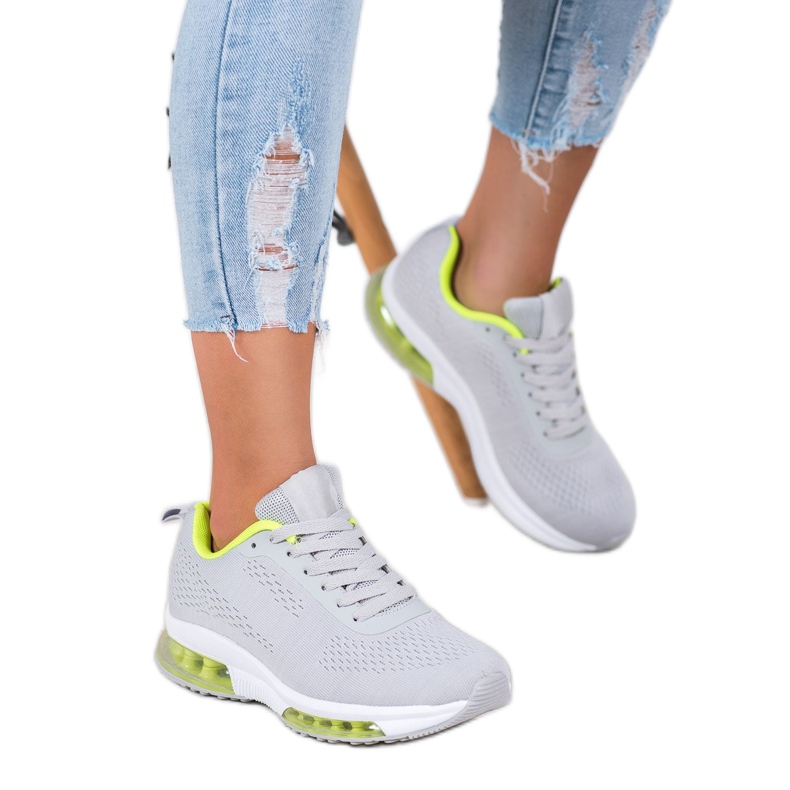 SHELOVET Sneakers Con Inserto Neon grigio 1