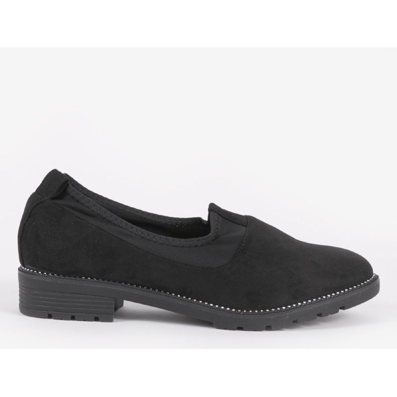 Scarpe slip-on nere con elastico 240-1 nero 1