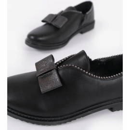 BM Slip-on nere con fiocco 239-2 nero 1