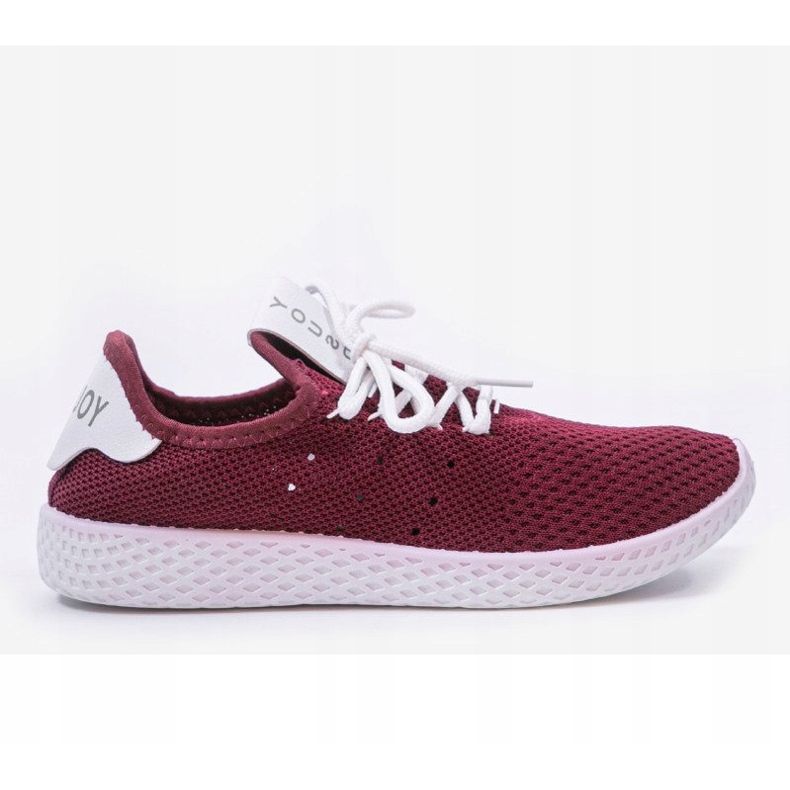 Scarpe sportive bordeaux H935-7 rosso 1