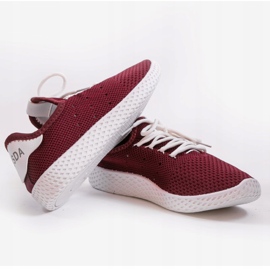 Scarpe sportive bordeaux H935-7 rosso 2