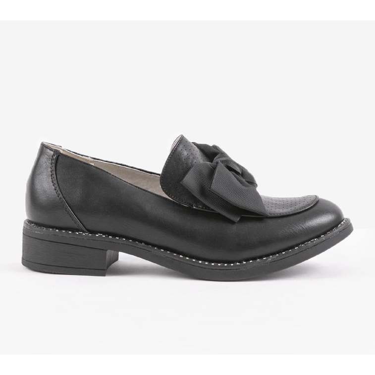 Scarpe slip-on nere con fiocco RS-WED2 nero 1
