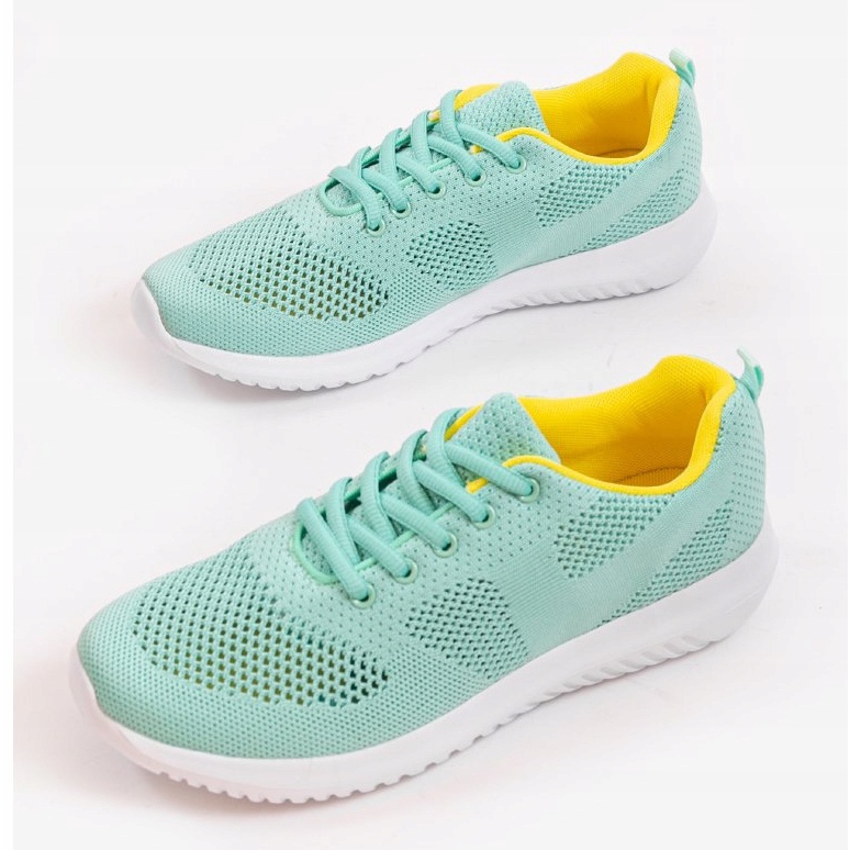 Scarpe sportive traforate verdi T101-9 verde 2