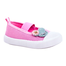 Le Scarpe Sneakers rosa con velcro per bambini Estienne 3