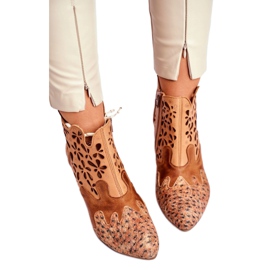 Stivali da donna con tacco alto Maciejka Primavera Rosso 04369-29 beige multicolore 2