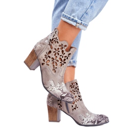 Stivali Donna Con Tacco Alto Maciejka Primavera Grigio 04369-13 1
