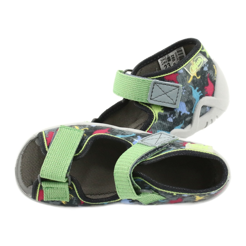 Scarpe per bambini Befado 250P092 grigio multicolore verde 5