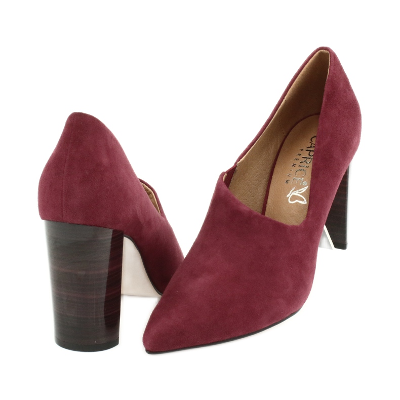 Caprice Borgogna femminile Scarpe da donna/vino sede 24402 rosso 3
