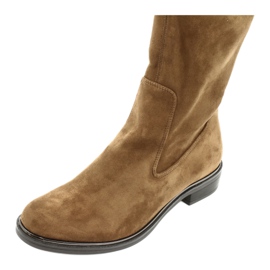 Stivali donna elasticizzati Caprice 25512 cognac marrone 4