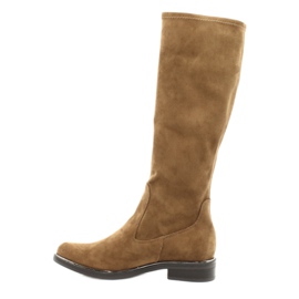 Stivali donna elasticizzati Caprice 25512 cognac marrone 1