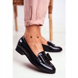 Vinceza Mocassini da Donna Fiocco Laccato Nero Trixi 2