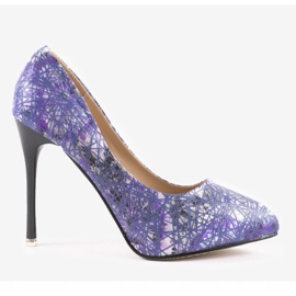 Spille di fiori viola 0116-4 multicolore 1