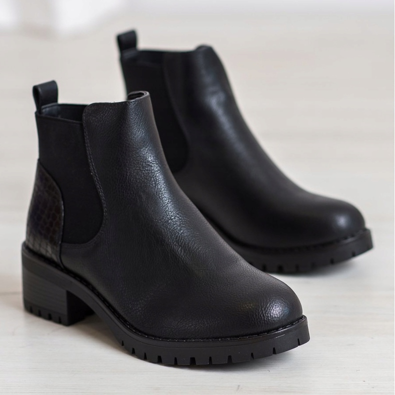 J. Star Stivali slip-on su un palo nero 1