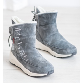 Stivali da neve in pelle MCKEYLOR grigio 2