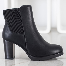 J. Star Stivali eleganti con tacco alto nero 2