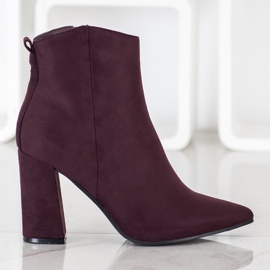 Evento stivali in spitz viola 1