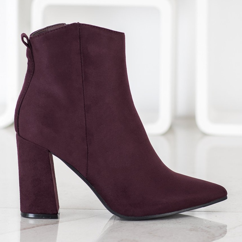 Evento stivali in spitz viola 1