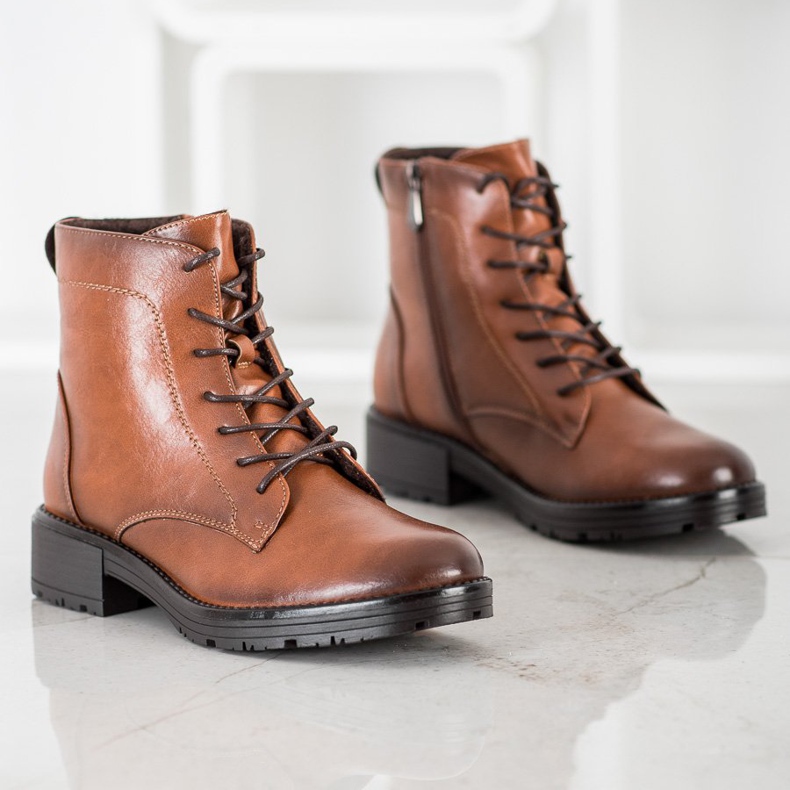 Eleganti VINCEZA Trappers marrone 1