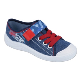 Scarpe per bambini Befado 251X101 bianca rosso blu 1