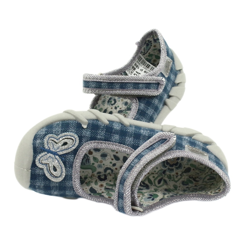 Scarpe per bambini Befado 109P188 blu grigio 5