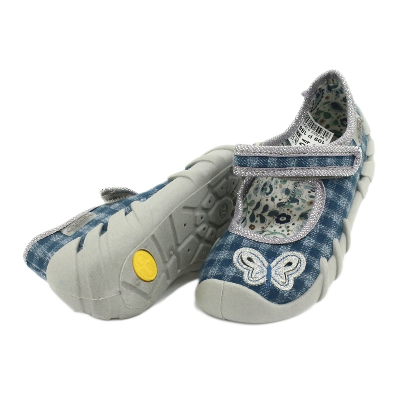 Scarpe per bambini Befado 109P188 blu grigio 4