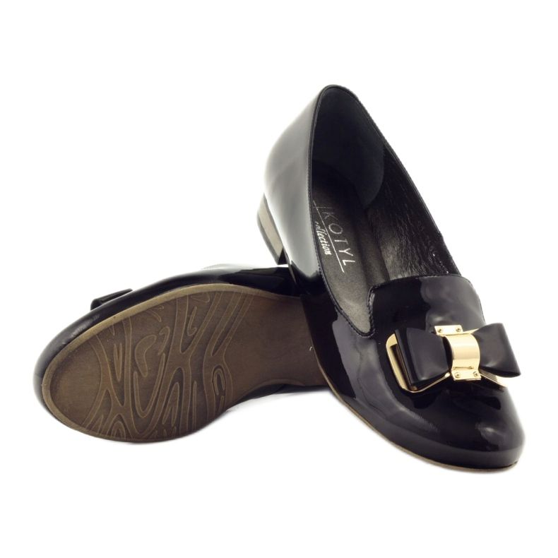Décolleté da donna Kotyl 3404 oro nero 7