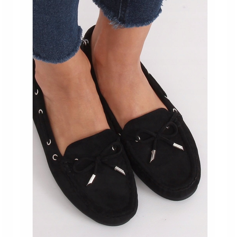 Mocassini neri da donna RQ-1 Black nero 2