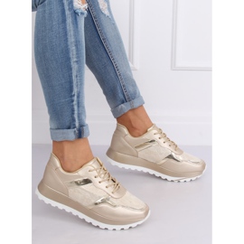 Scarpe sportive da donna oro 2019-447 Oro d'oro giallo 1