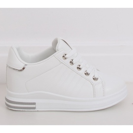 White R78 Sneakers bianche su zeppa nascosta bianca 1
