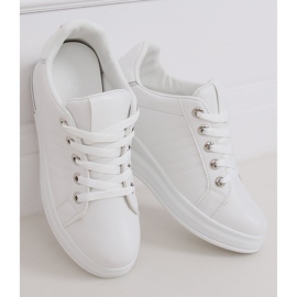 White R78 Sneakers bianche su zeppa nascosta bianca 2