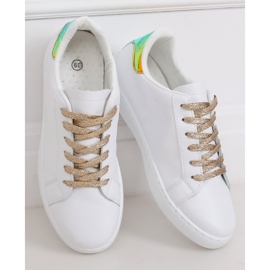 Sneakers da donna bianche 5G-2 Gold bianco 2