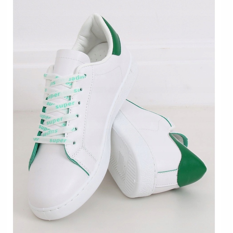Sneakers da donna bianche 5G-2 Verdi bianco verde 1