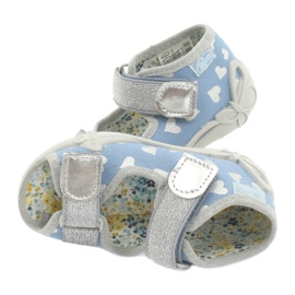 Scarpe per bambini Befado 242P101 blu d'argento 4